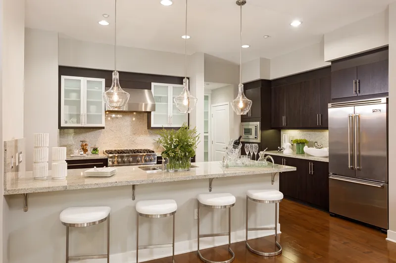 Kitchen island — Irvine Luxury condo, Irvine real estate photography