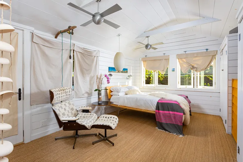 Primary bedroom — Bungalow, Laguna Beach real estate photography