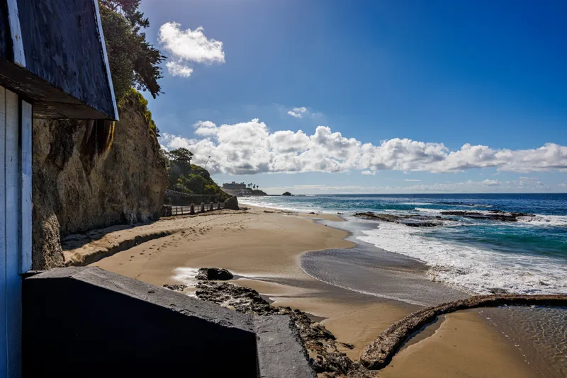 Beach path below the bluff — Laguna Beach real estate photography
