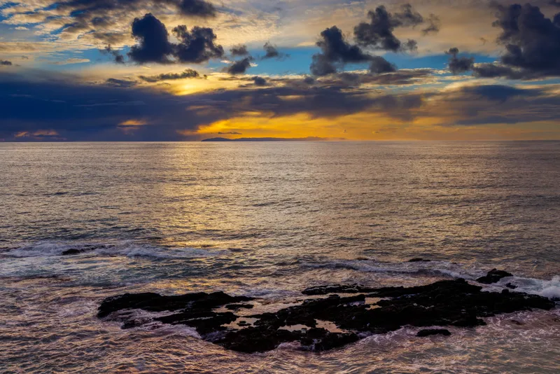 Sunset over the Pacific — Laguna Beach real estate photography