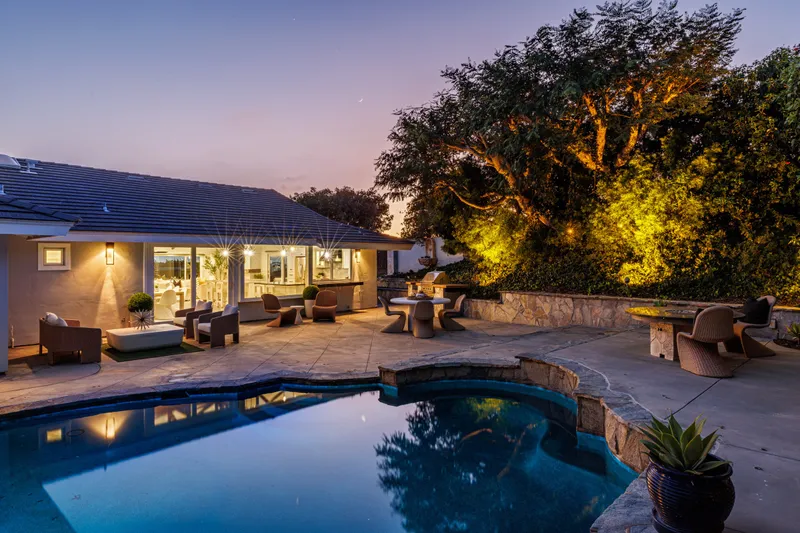 Kitchen — twilight real estate photography, Orange County, CA