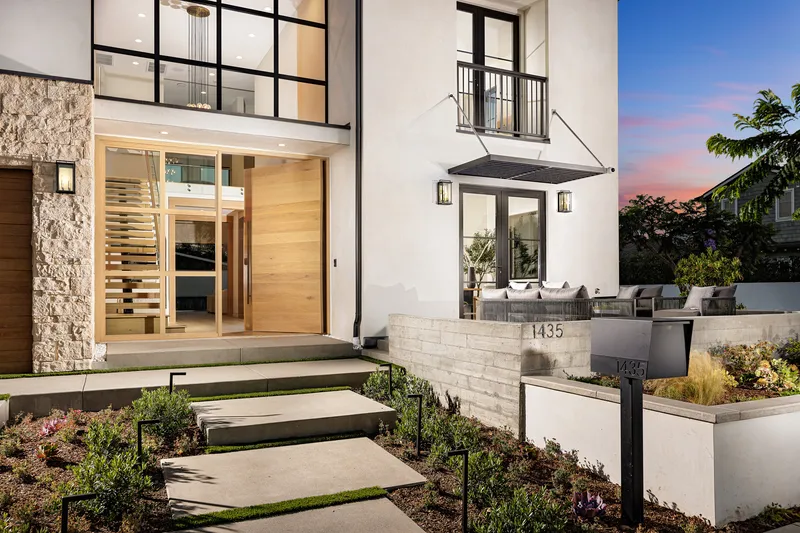 Exterior at dusk — Dover Shores, Newport Beach real estate photography
